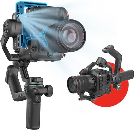 FeiyuTech SCORP-C2 Gimbal Stabilizer for DSLR/Mirrorless, AI Tracking