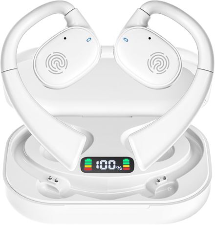 Open Ear Bluetooth Headphones with Microphone, Air-Conduction, Waterproof