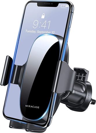 Miracase Upgraded-2nd Car Phone Holder, 3in1 Air Vent Mount, iPhone 11-17