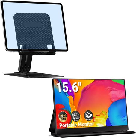 15.6" Portable Monitor with Magnetic Case