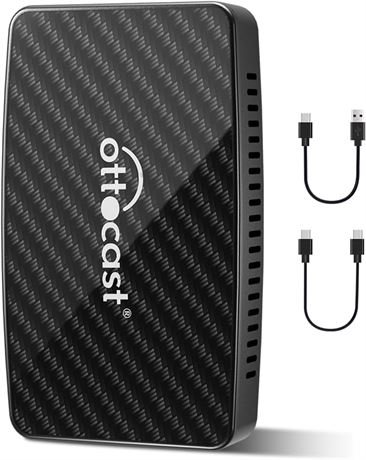 Ottocast Play2Video Pro Wireless CarPlay/Android Auto Adapter with YouTube