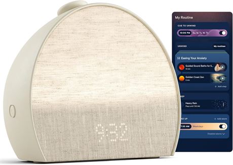 Hatch Restore 3 Sunrise Alarm Clock, Sound Machine, Smart Light (Putty)