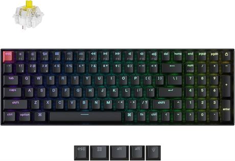Keychron K4 96% Wireless/Wired Mechanical Keyboard with Banana Switch, RGB