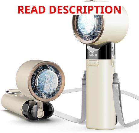 sylvwin Ventilateur Portable   Main, 5000mAh Rechargeable, Vitesse R glable