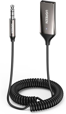 Adaptateur UGREEN Bluetooth 5.3 AUX 3.5mm USB micro main libre voiture