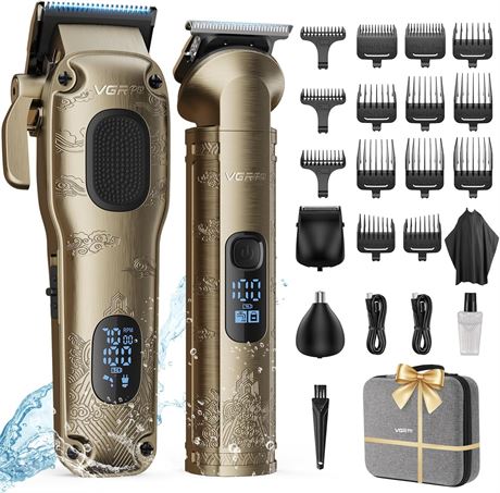 Tondeuse Vgrpro Sans Fil, Professionnelle, Électrique, Dorée