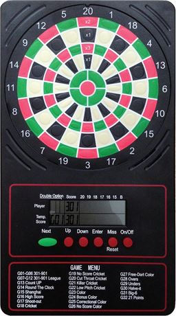 Accudart LCD Electronic Touch Pad Dart Scorer   18 game types, 8 players