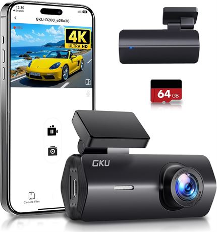 4K Dash Cam Car Front