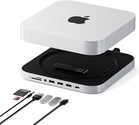 Hub Satechi Mini SSD NVME/SATA, USB-C 10Gbps, Mac Mini/Mac Studio