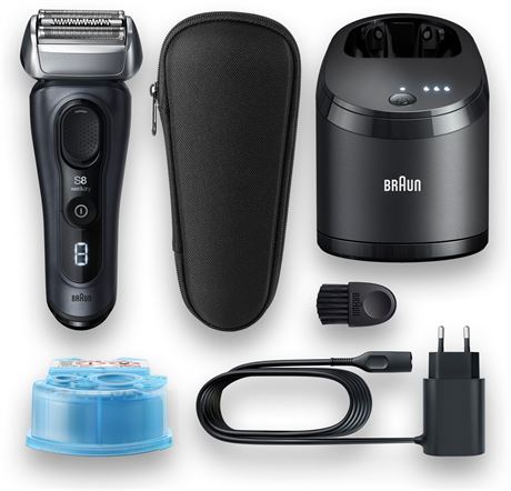 Braun - Series 8 8453cc Wet/Dry Electric Shaver - Gray