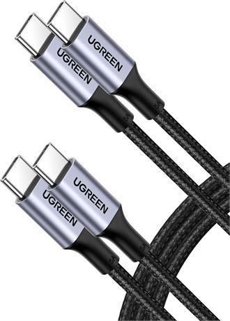 UGREEN 100W USB C to C Cable 6FT 2Pack, Fast Charger Cord 5A for MacBook/iPad