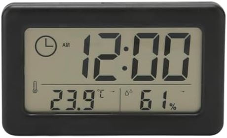 Digital Clock with Large Display, Temperature & Humidity, Wall/Desk Clock
