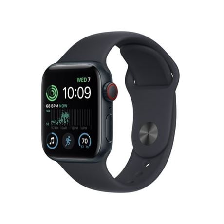 Apple Watch SE 2 GPS + Cell 40mm, boîtier minuit, bracelet S/M