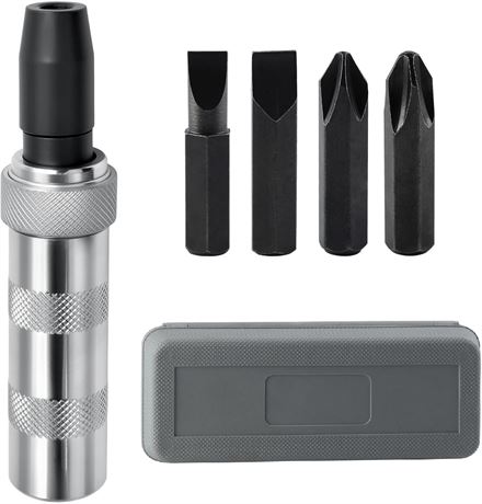 LEONTOOL 3/8" Manual Impact Driver Set with Bits, Reversible Hand Tool