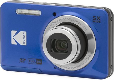 KODAK PIXPRO FZ55 Blue 16MP Digital Camera 5X Zoom