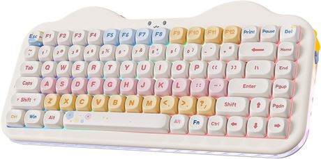 YUNZII C75 Clavier m canique sans fil 75% hot-swappable NKRO RGB BT/USB-C