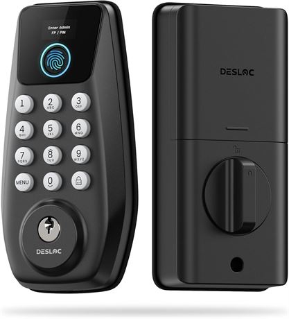 DESLOC C110   Serrure de porte sans cl    empreinte, p ne dormant, 2 cl s