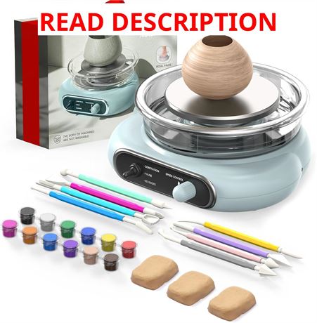 Alldeer Pottery Wheel for Kids/Teens - 4.7" Turntable Mini Wheel