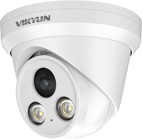 VIKYLIN 4MP Cam ra IP IA PoE Couleur, Compatible Hikvision, 2,8 mm F1.0