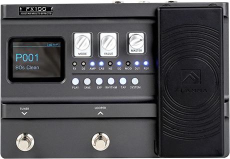 FLAMMA FX100 Guitar Pedal   Multi-effects with Looper, Amp Modeling
