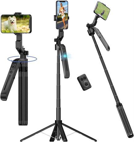 Tr pieds de suivi du visage, rotation 360 , perche   selfie