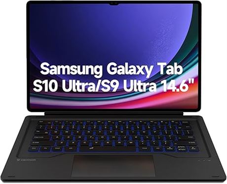 Dexnor Keyboard Case for Samsung Galaxy Tab S10 Ultra/ S9 Ultra Keyboard 14.6 In