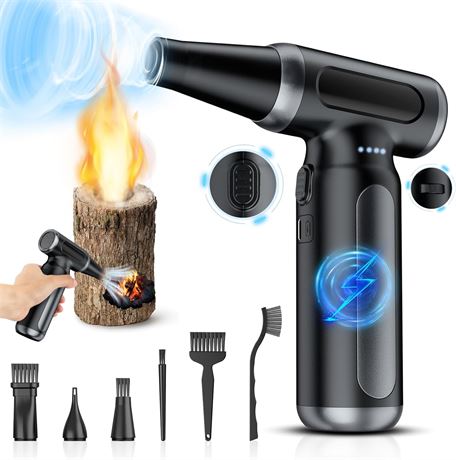 Electric Air Duster Rechargeable Turbo Blower for Car PC Keyboard Cleaning