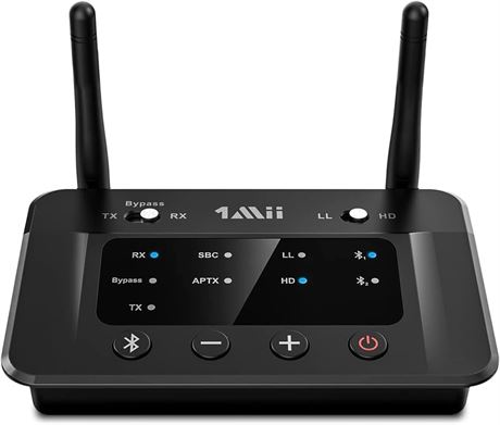 1Mii Bluetooth 5.0 Long Range Transmitter-Receiver for TV, Stereo