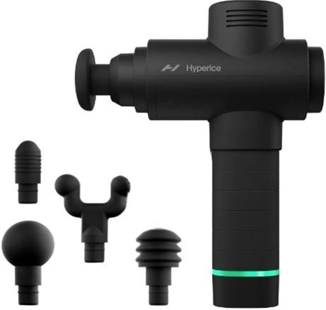 Hyperice Hypervolt 2 Massage Gun 3-Speed Quiet Glide 5 Heads Muscle Relief Black