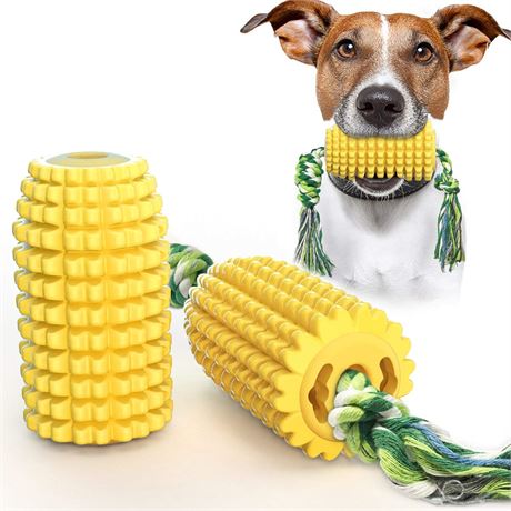 Dog Chewing & Interactive Corn Toys, Teeth Cleaning, All Sizes, Aggressive
