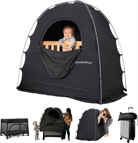 SlumberPod with Fan Blackout Sleep Tent for Baby & Toddlers, 95%+ Light Block