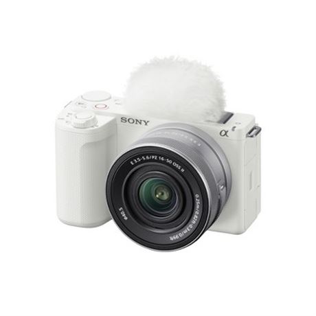 Sony Alpha ZV-E10 II Mirrorless Content Creator Camera Kit, White