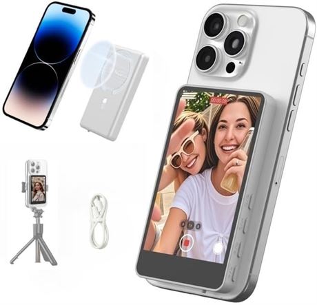 Synco Xview M4 Vlog Selfie Monitor for iPhone & Android, Magnetic Back