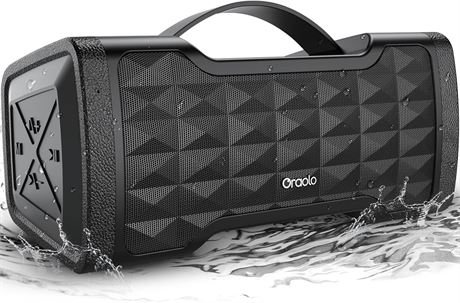 Oraolo Haut-parleur Bluetooth 40 W portable IPX6  tanche USB/AUX micro