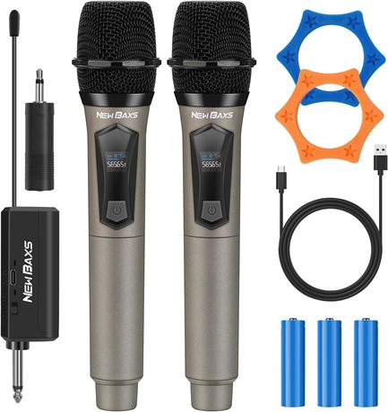 Microphones Sans Fil NEWBAXS Wireless Microphones Karaoke
