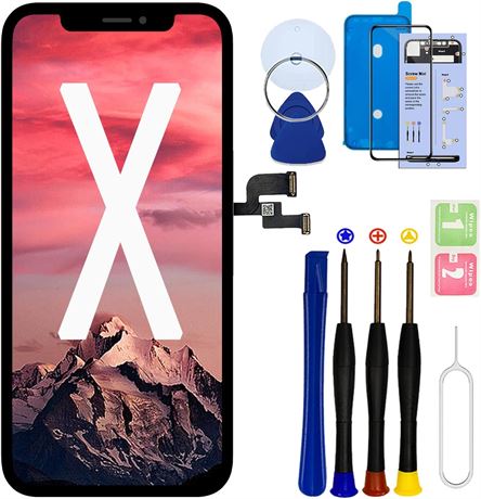 iPhone X 5.8" Screen Replacement Kit with Tools and Adhesive