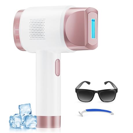 IPL Laser Hair Removal for Women and Men with Ice-Cooling, At-Home Device