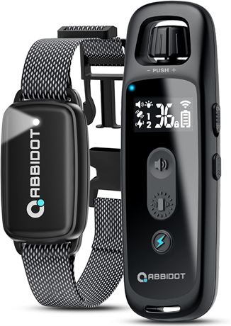 ABBIDOT Shock Collar for Dogs, 3300 Ft Remote, 4 Modes, E-Collar