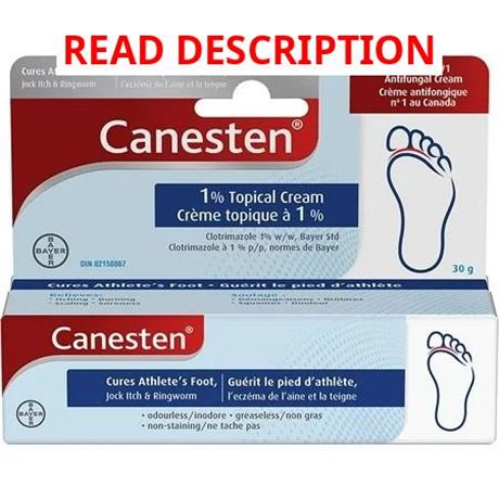 Crème Antifongique CANESTEN 30g Livraison Rapide
