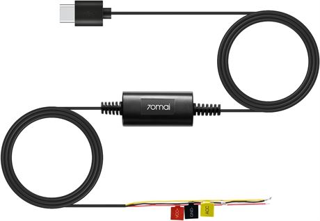 70mai UP03 3 m Type-C Hardwire Kit 12V-30V Dash Cam Cable 24H Parking Power