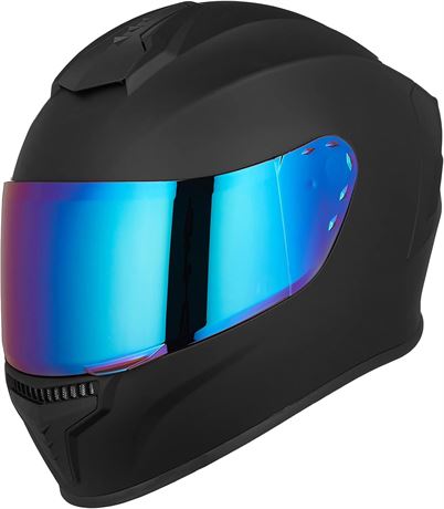 Full Face Motorcycle Helmet DOT Street Bike Racing with Tinted Visor MD-813