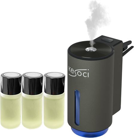 KESOCI Smart Car Diffuser Air Freshener with 3 Fragrances Vent Clip