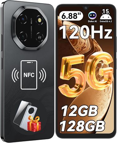 Blackview Shark6(2025) 5G Phone, Android 15, 6.88" Display, 12GB/128GB