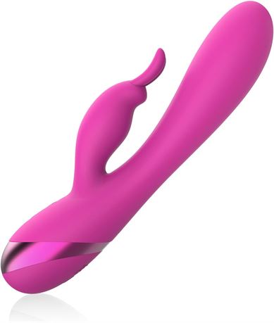 PUWCBZE Rabbit Vibrator for Women, G-Spot, 10 Vibration Patterns, Rechargeable