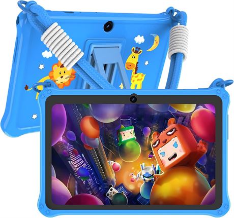 PRITOM Tablette pour enfants 7 pouces Android 32 Go, WiFi, contr le parental