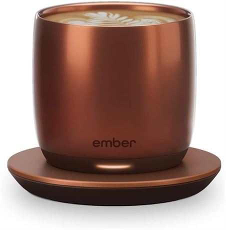 Ember Tasse intelligente contr l e par app, 6 oz, caf  chauffant, 90 min, cuivre
