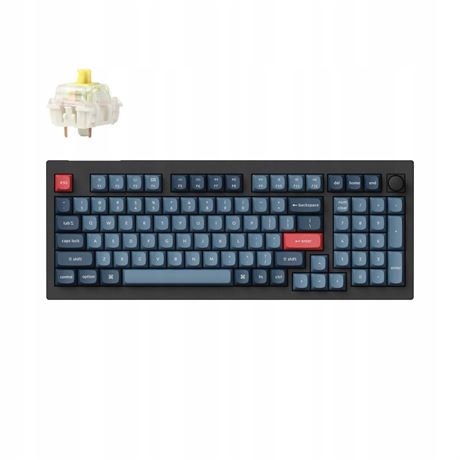 Keychron V5 Max Wireless RGB Keyboard, Gateron Jupiter Switch, Carbon Black