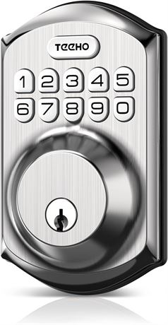 Serrure TEHO TE001 entrée sans clé, clavier, nickel satiné