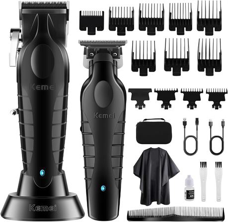 KEMEI Hair Clipper & Trimmer Set, Cordless, KM-2296/2299, Barber Kit