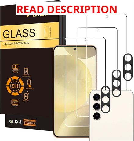 Ailun S24 Screen Protector 3-Pack, Tempered 0.25mm, Clear